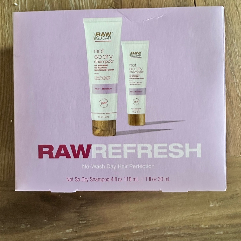 Raw Sugar Refresh No-Wash Day Hair Perfection Not So Dry Shampoo Gift Box Set